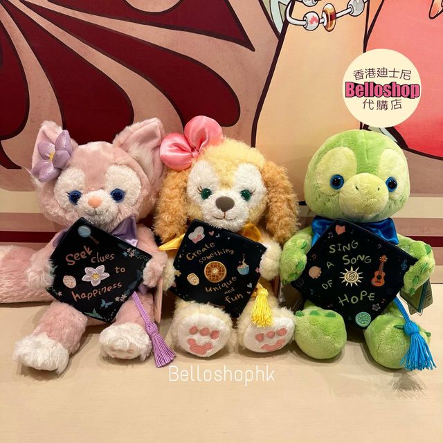 香港　ディズニー　Duffy LinaBell Graduation Plush HKDL - LinaBell Graduation Cap Plush Toy — USShoppingSOS