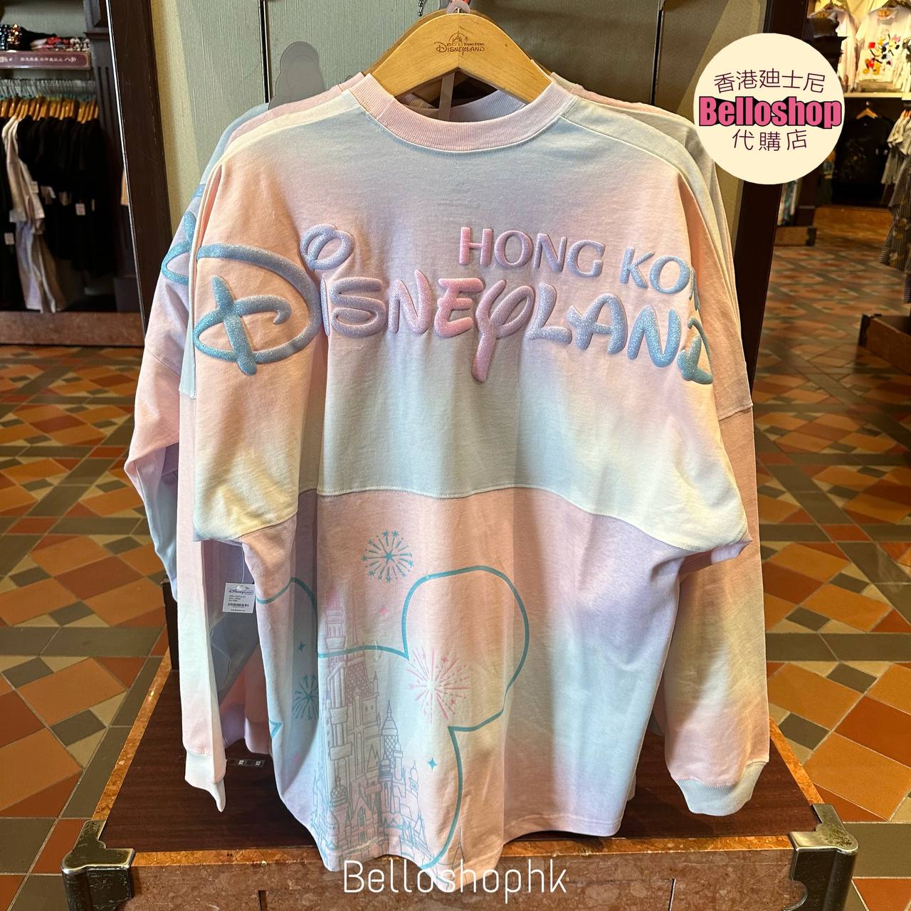 ☆Disneyland限定☆男女兼用 Spirit Jersey オパールパープル Disneyland Opalescent Spirit Jersey for Adults