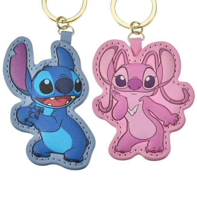 JDS - Stitch & Angel Leather Keychain Holder (Release Date
