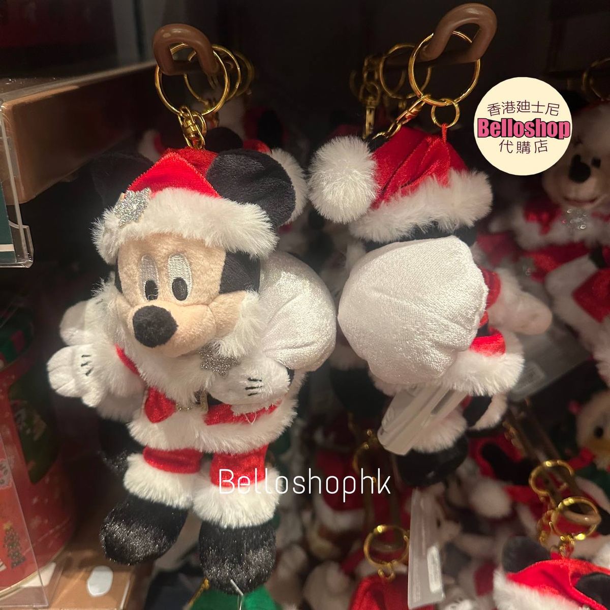 Christmas mickey mouse plush clearance