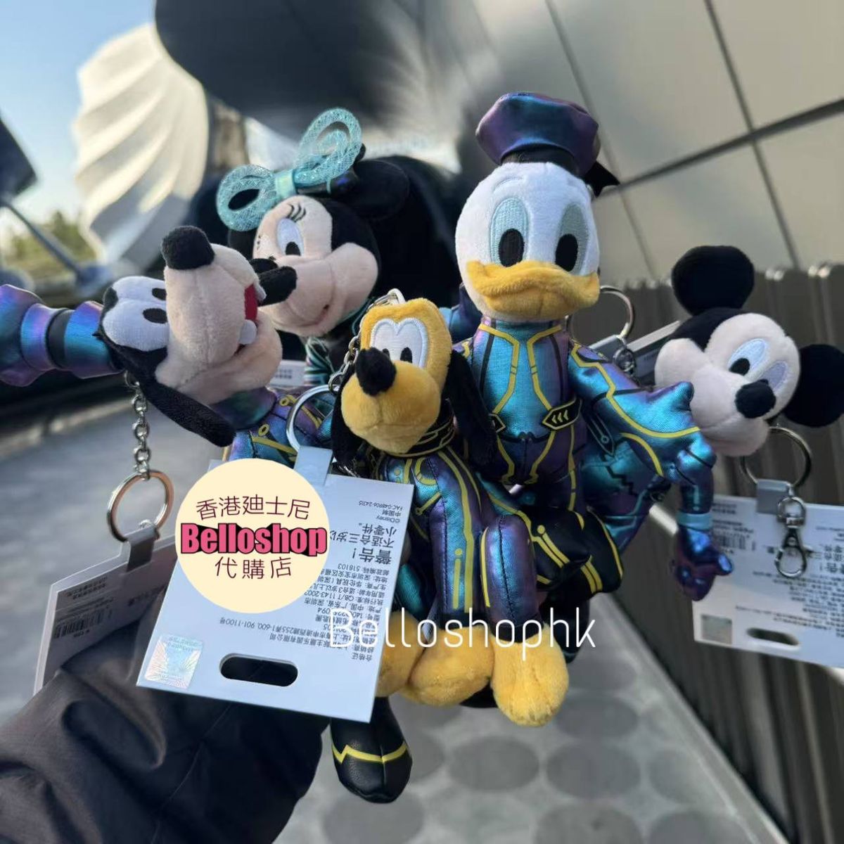 上海ディズニー クリスマス グーフィーぬいぐるみショルダーバッグ