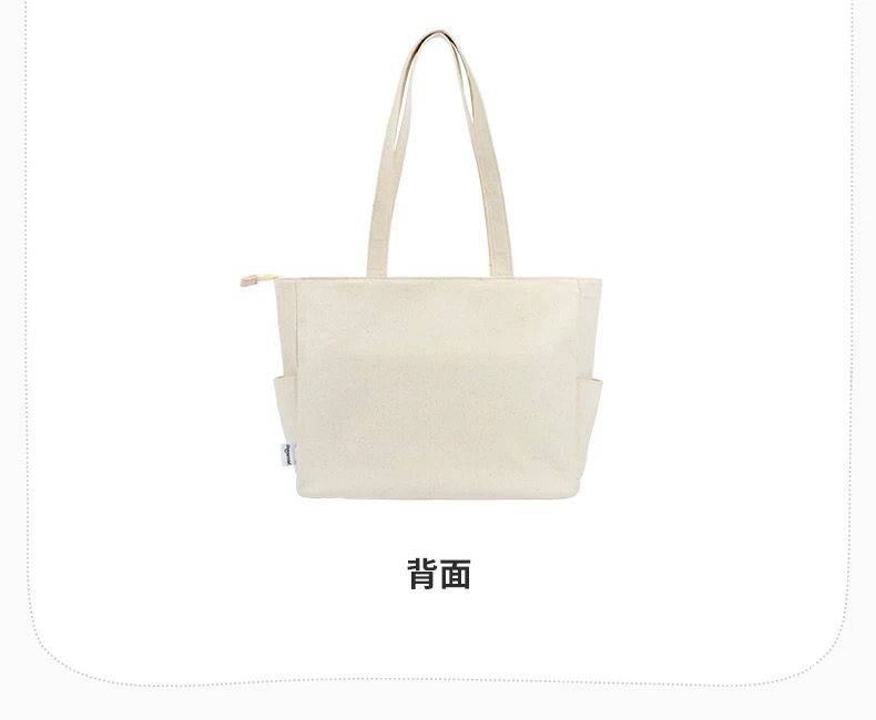 トートバッグ NOTHINGEVERYTHING : 25SS / EVERYTHING COTTON BAG (WHITE) 韓国ファッション ホワイト（白）系 NOTHINGEVERYTHING