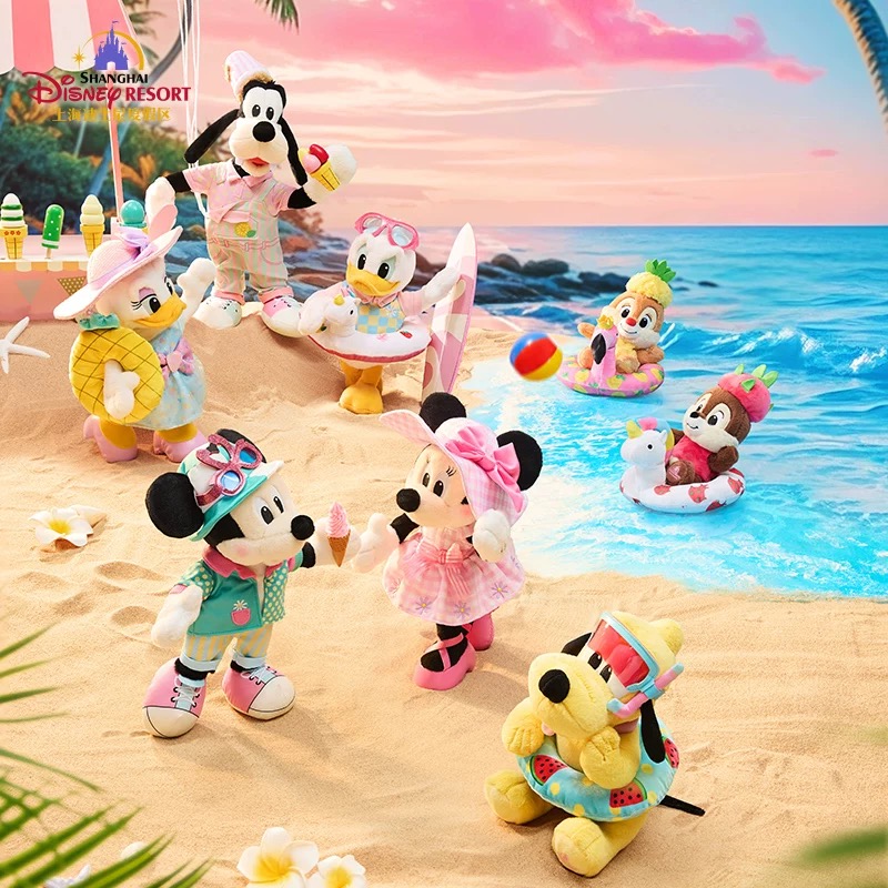 上海ディズニー⭐︎夏日ハッピータイムーリーナベルステラルー　クッション45×45 上海ディズニー⭐︎夏日ハッピータイムーリーナベルステラルー