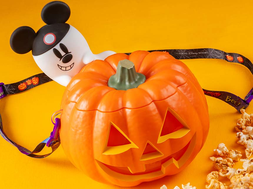 海外ディズニー パンプキンミッキー ポップコーンバケット ハロウィン バルーン Disney - 海外ディズニー パンプキンミッキー ポップコーン