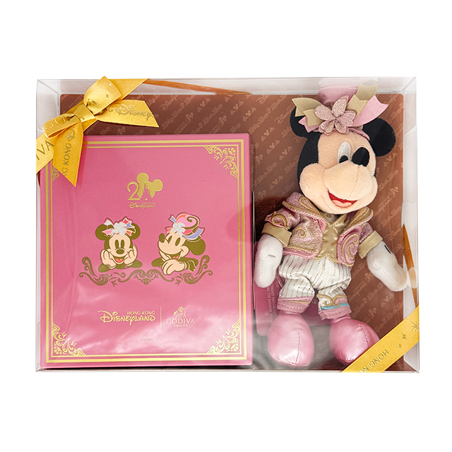 HKDL - Mickey Mini Plush with GODIVA Premium Chocolate Gift Set