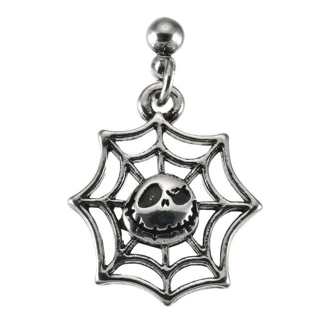 JDS - Jack Skellington Spider Web Earring (Single) 