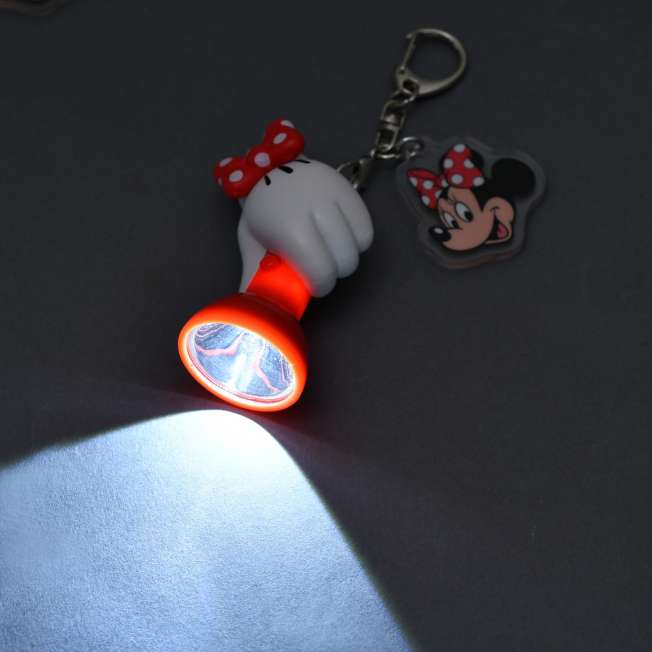 JDS Minnie Mouse Light-Up Flashlight-Style Keychain (Release