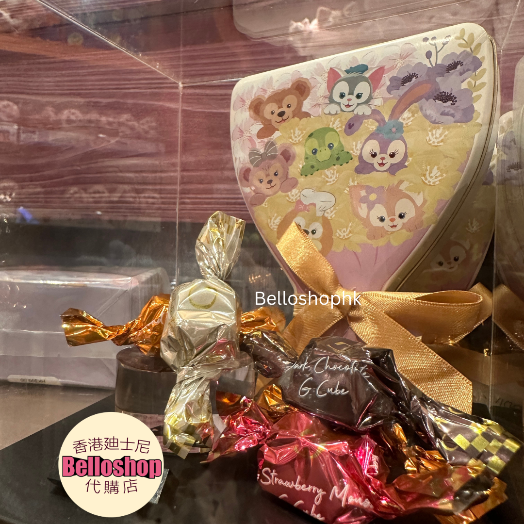 HKDL - Duffy and Friends x GODIVA Flower Shaped Chocolate Tin