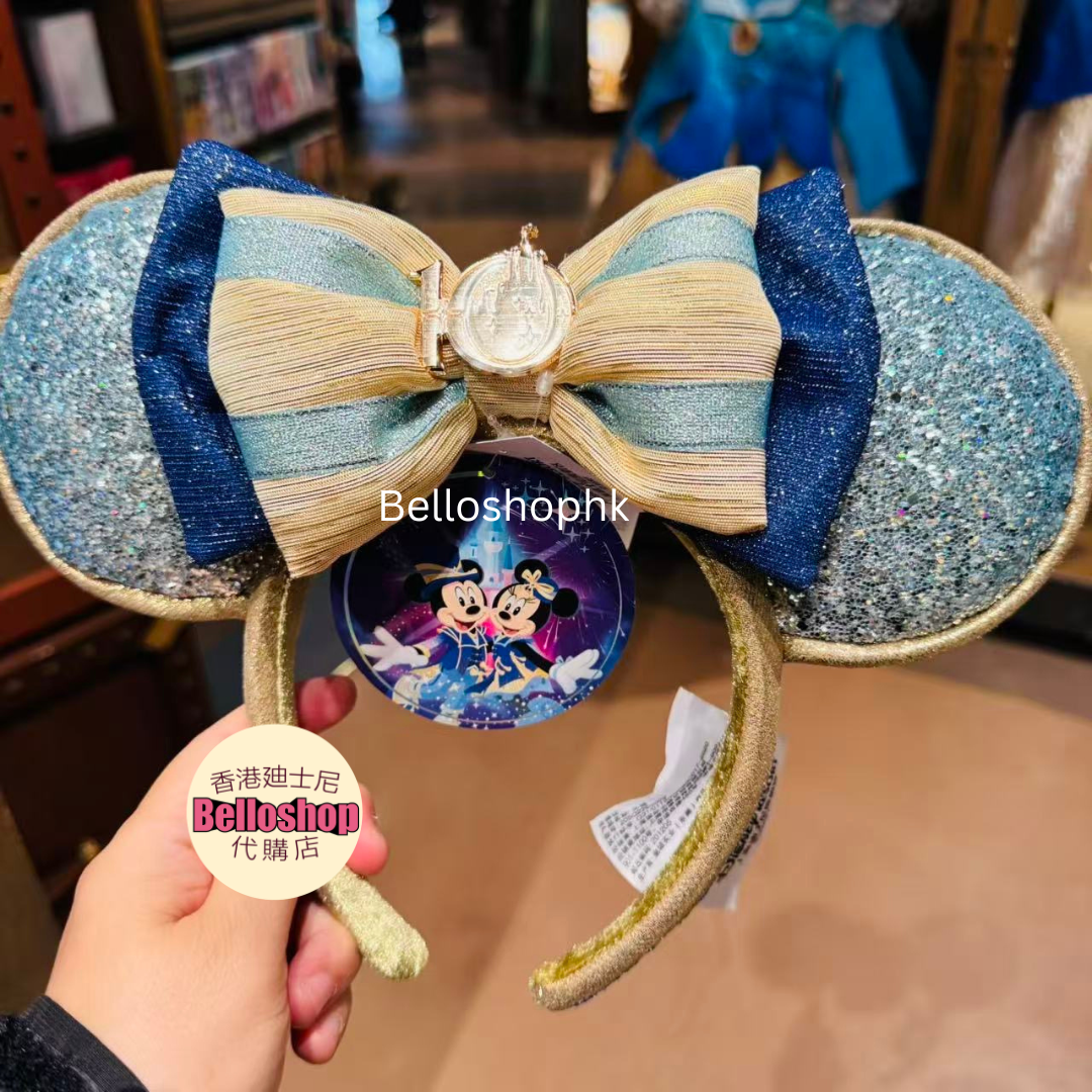 SHDR - Minnie Blue-Gold Sequin Bow Ear  display picture 1