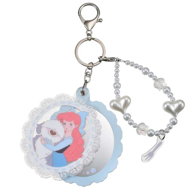 JDS - Ariel & Max Mirror Keychain with Charm 