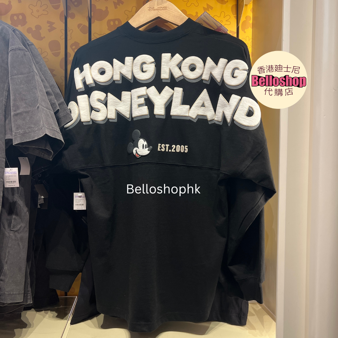 HKDL - Mickey Mouse Black Spirit Jersey “Love Hong Kong Disneyland
