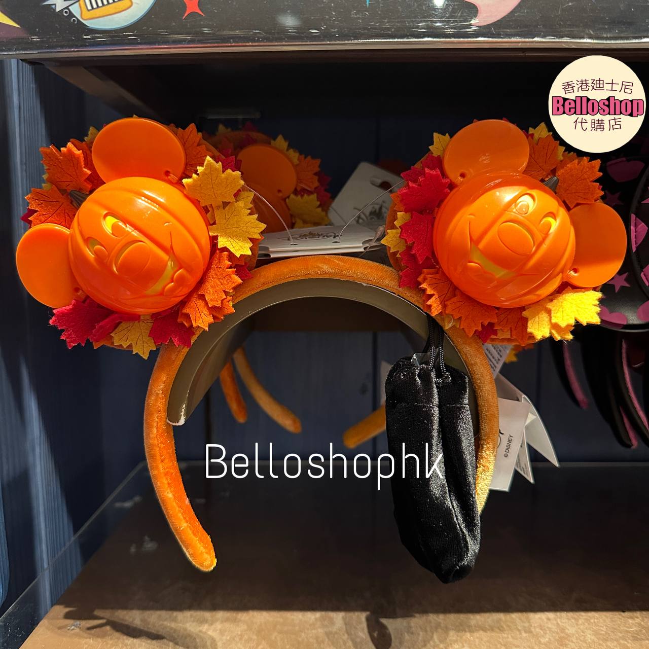 HKDL - Mickey Mouse Pumpkin Light-Up Ear (Release Date : 25 Aug